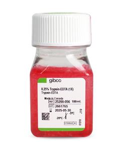 胰酶細(xì)胞消化液（0.25%胰酶，含EDTA，含酚紅）Gibco